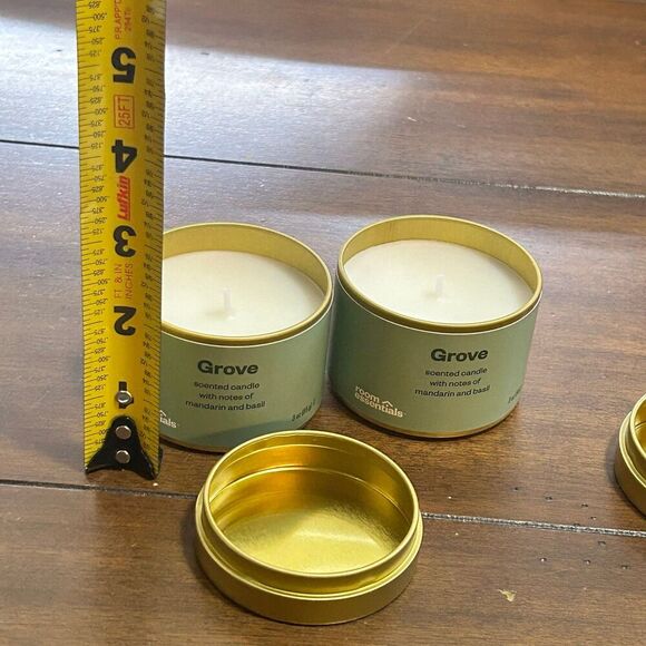 Room Essentials Grove Scented candles with notes of mandarin & basil 2 pack - Picture 5 of 5